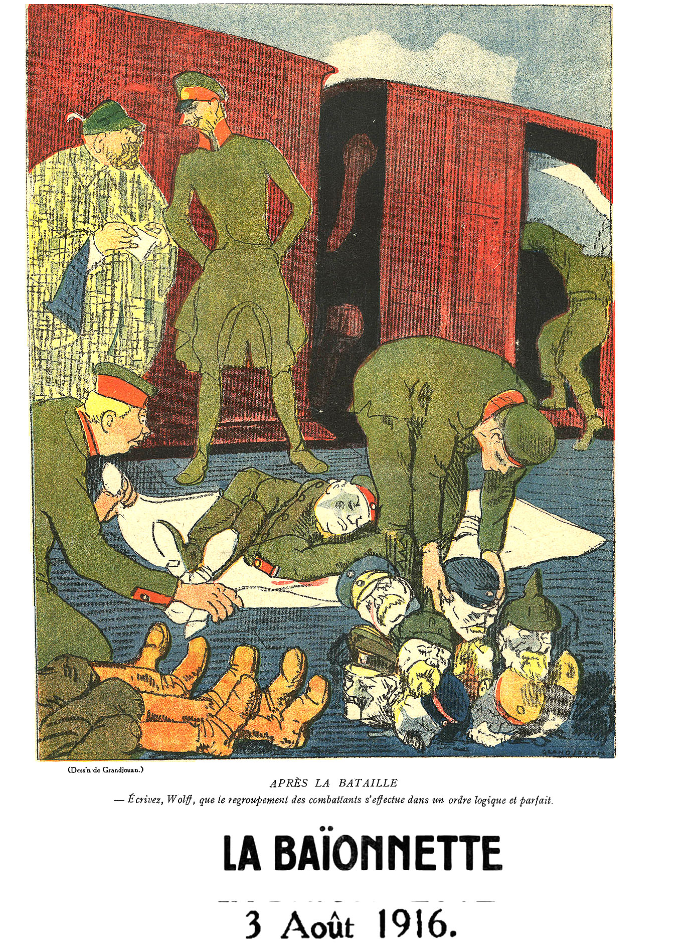 Five French Cartoons (La Baionnette, 1916)